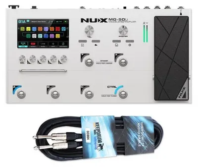 Productafbeelding van Nux multi-effect processor MG50Li, wit, inclusief kabel