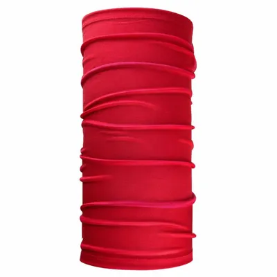Image de Écharpe multifonction rouge, écharpe tube, foulard | Sport et plein air | Femmes et hommes | Respirante, lavable, élastique | Bords cousus