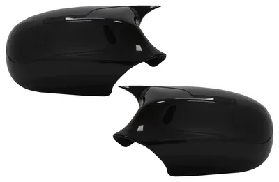 Imagen del producto de Cubiertas para espejos retrovisores para BMW Serie 3 E90 E91, modelo LCI (restyling) de 2008 a 2011, diseño M Sport, color brillante.
