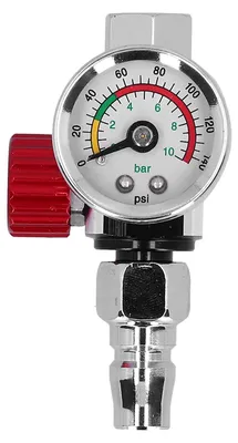 Produktbild von G1/4 Zoll Gewinde Sprühfarbe Pistole Luftdruckregler Regulierung Einstellventil Manometer