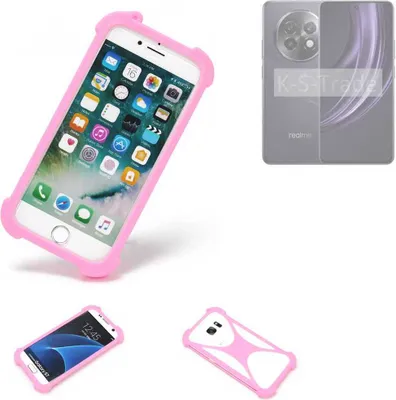 Produktbild von K-S-Trade Handy Hülle kompatibel mit Realme 13+ 5G Schutz Hülle Bumper Silikon Schutz Hülle Cover Case Silikoncase Silikonbumper TPU Softcase