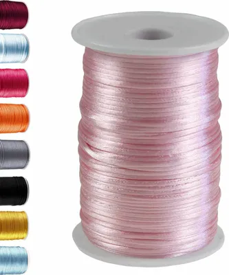 Produktbild von 90m Satinschnur 2mm Satinkordel Schmuck-Kordel -Schnur Kumihimo Bänder