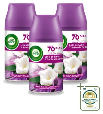 Obrázek produktu pro 3 kusy náplně do osvěžovače vzduchu Air Wick Freshmatic – vůně měsíční lilie – 250 ml – balení