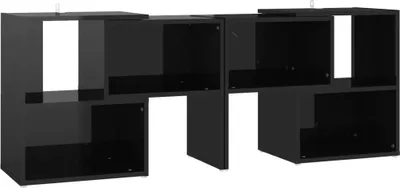 Produktbild von vidaXL TV-Schrank Hochglanz-Schwarz 104x30x52cm Holzwerkstoff