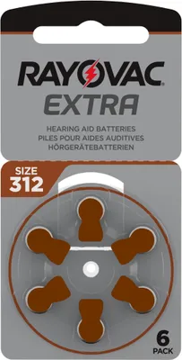 Produktbild von Rayovac 312, Einwegbatterie, 6 Stück(e), Silber