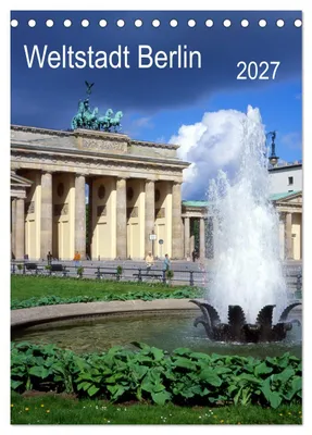 Produktbild von Weltstadt Berlin (Tischkalender 2027 DIN A5 hoch), CALVENDO Monatskalender