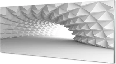 Produktbild von Glasbilder 125x50 Wandkunst Kegel 3d tunnel