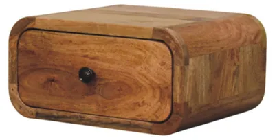 Produktbild von Artisan Furniture Massivholz Mini-Wandnachttisch Avora in Eichenoptik mit 1 Schublade