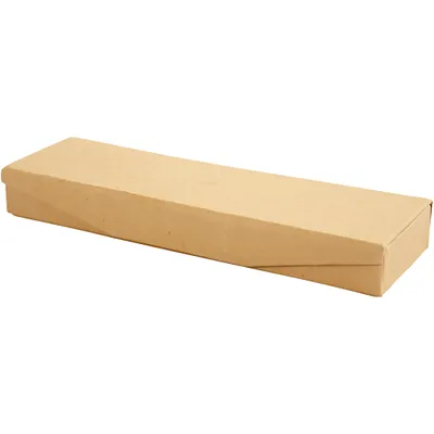 Produktbild von Etuipappmachékarton 21 x 6 cm braun je Stück