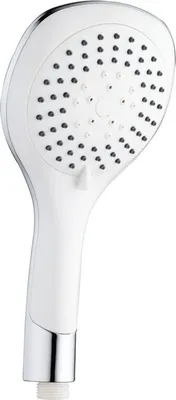 Produktbild von Aloni Bianco Handbrause Duschkopf Kunststoff Chrom Weiß 5 Strahlarten und Anti-Kalk-Düsen 1/2 Zoll