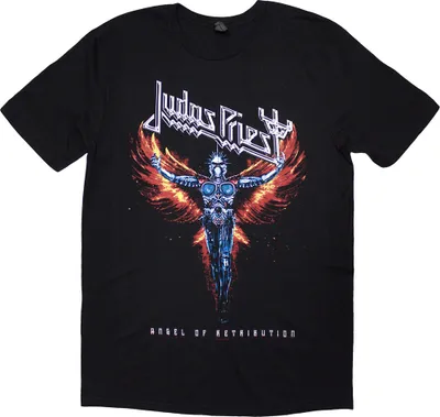 Obrázek produktu pro Judas Priest - "Angel Of Retribution" tričko pro muže/dámy Uni RO13368 (S) (Black)