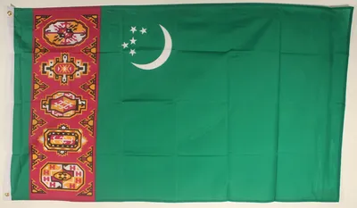 Produktbild von Flagge Fahne : Turkmenistan Nationalflagge Nationalfahne