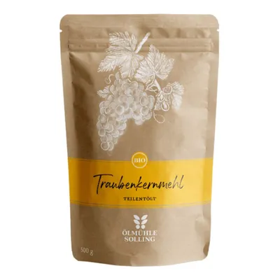 Obrázek produktu pro Mouka - Hroznová semínka částečně zbavená oleje 500g