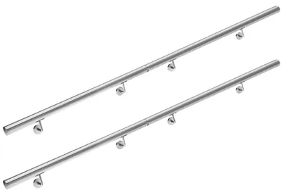 Produktbild von MONZANA® Edelstahl Handlauf V2A Geländer Treppengeländer 400 cm Wandhalterung Verbindungen Verschlusskappen Innen & Außen