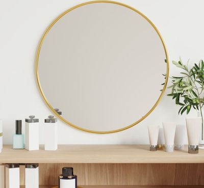 Nástenné zrkadlo Golden Ø 40 cm round