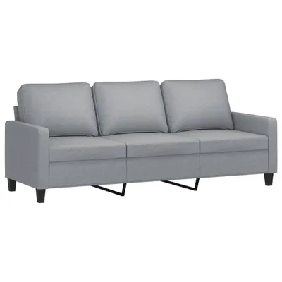 Produktbild von 3-Sitzer-Sofa Hellgrau 180 cm Stoff
