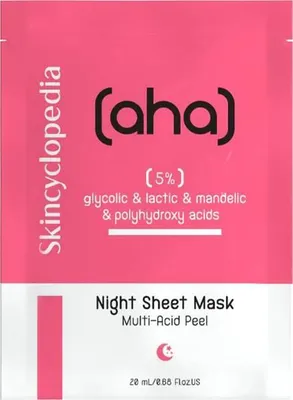 Produktbild von SKINCYCLOPEDIA Tuchmaske mit 5 % AHA- und PHA-Säuren, 20 ml
