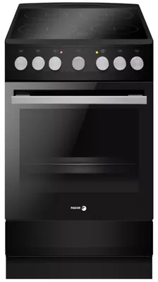 Image de Cuisinière vitrocéramique 62l 4 feux noir mat - Fagor - FACV203N -
