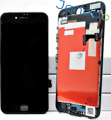 Produktbild von LCD Display für iPhone 7 vormontiert komplett Touch Digitizer Linse Schwarz inkl. Werkzeug und Klebefolie