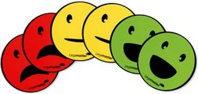 Produktbild von Symbolmagnet Emoticon-Symbol 50mm sortiert VE=50x6 Stück