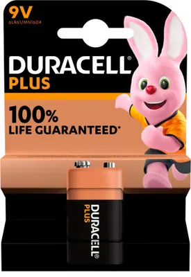 Zdjęcie produktu dla Duracell 6LR61 Bateria jednorazowa 9V alkaliczna