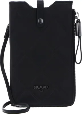 Produktbild von PICARD Leder Handytasche Umhängetasche Voila 1 Smartphone Bag Black schwarz