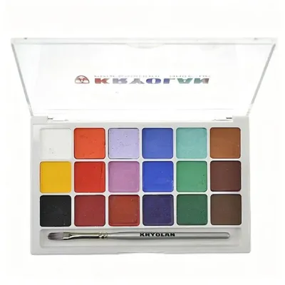 Image de Palette de base Kryolan Aquacolor 18 couleurs
