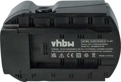 Produktbild von vhbw Akku kompatibel mit Hilti UH 240-A, WSC 55-A24, WSC 6.5, TE 2-A, SFL 24, WSR 650-A Werkzeug (2500 mAh, NiMH, 24 V)