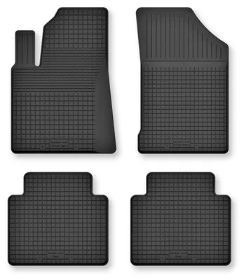 Productafbeelding van Rubberen automatten voor Toyota Prius IV vanaf 2017 (hatchback) – 4-delig, zwart, op maat – Wielganizator Semi-Universal