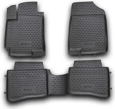 Imagen del producto de ELEMENT Alfombrillas de goma 3D compatibles con Hyundai Solaria, 2010-2017 | 4 piezas