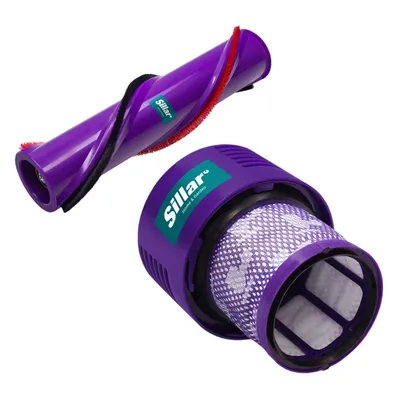 Zdjęcie produktu dla Wymienny filtr i szczotka walcowa Sillar – pasujące do modeli Dyson V10 SV12, 969082-01, 969569-01