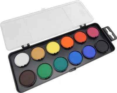 Produktbild von KOH-I-NOOR Wasserfarben 12 Stk. Ø3cm