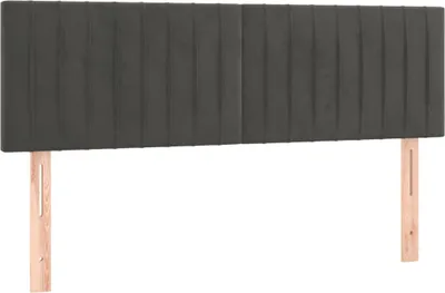 Produktbild von Kopfteile Dunkelgrau 144x5x78/88 cm Samt