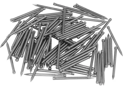 Productafbeelding van Stalen spijkers, assortiment van 100 stuks, verzinkt, 35 mm, voor houtbewerking en ophangen