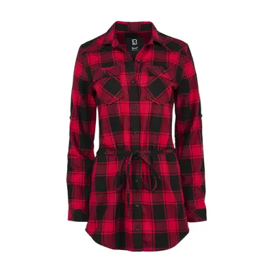 Produktbild von Brandit Damen Lucy Langarm-Shirt Größe L Farbe Rot/Schwarz