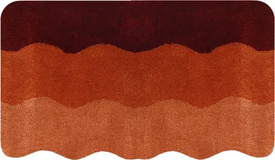 Produktbild von Batex Badematte Badteppich Badvorleger Duschvorleger Badezimmerteppich 55x85cm SWING Terracotta