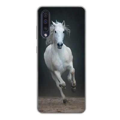 Produktbild von MuchoWow® Handyhülle Schutzhülle Hülle für Samsung Galaxy A50 Pferd - Pilz - Sand Silikon Softcase Handy Hülle - Mobiltelefonhülle