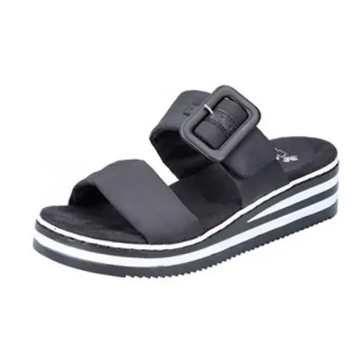 Produktbild von Rieker fsk damen sandalen Pantolette schwarz in Gr. 38