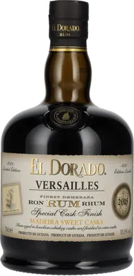 Produktbild von El Dorado Rum VERSAILLES Special Madeira Sweet Casks 2005 55,9% Vol. 0,7l
