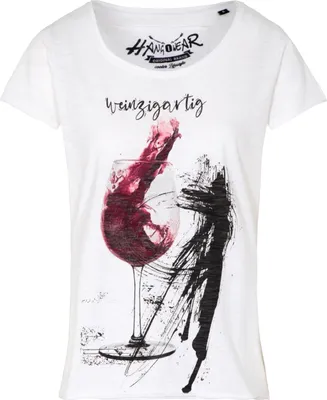 Produktbild von Trachtenshirt Weinzigartig weiß XL