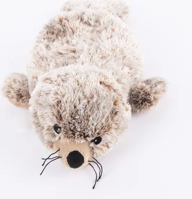Produktbild von Warmies Wärmekissen Robbe braun weiß mit Hirse-Lavendelfüllung