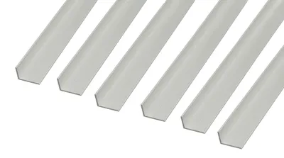 Immagine prodotto di Alberts, profilo angolare, alluminio, anodizzato argento, dimensioni 20 x 10 x 1 mm, lunghezza 2 metri
