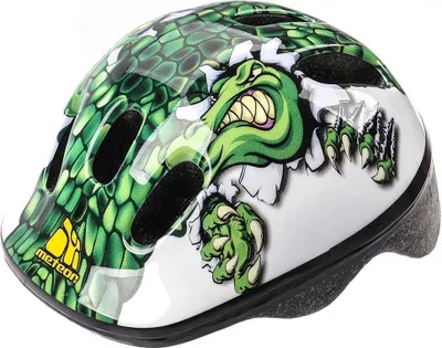 Produktbild von Meteor Schutzhelm, Kinderhelm, Fahrradhelm, Rollschuhe, MV6-2 Helm Kinderfahrradhelm Helm, größe  XS 44-48 cm Crocodile