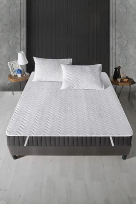 Produktbild von L'Essentiel Linge de Maison, Quilted Alez (150 x 200), Doppelbettschutz, 100% BAUMWOLLE, Weiß, 150 x 200 cm