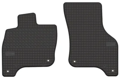 Zdjęcie produktu dla Dywaniki gumowe przednie do Volkswagen eGolf 2014-2019 (hatchback) – 2 szt., czarne, dopasowane – Wielganizator SolidTread