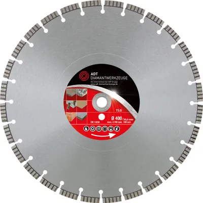 Produktbild von Diamanttrennscheibe Granit/Beton TLG Premium Ø 400 mm 30,0 mm