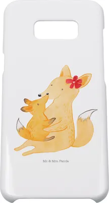 Produktbild von Mr. & Mrs. Panda Samsung Galaxy S8 plus Handyhülle  Fuchs Mama - Weiß - Geschenk, Tochter, Hülle, Handycover, Muttertag, Cover, Mutter, Schoß, Handy Case