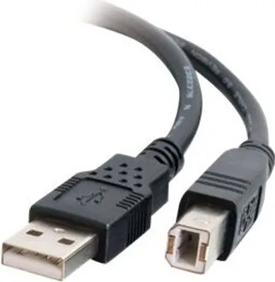 Produktbild von C2G 81566, 2 m, USB A, USB B, USB 2.0, Stecker/Stecker, Schwarz