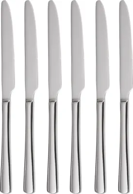 Produktbild von GRÄWE Tafelmesser 6 Stück, Edelstahl, Serie SYLT