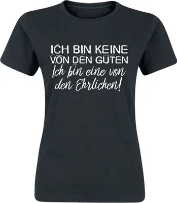 Produktbild von Sprüche T-Shirt Damen Ich bin keine von den Guten schwarz XXL